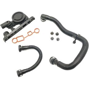 06F129101P PCV Valve Crankcase Breather Hose w/Gaskets Kit for Audi A4 A3 TT Volkswagen VW Passat Eos Jetta GTI 2.0T