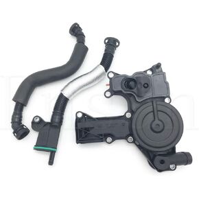 PCV Valve Engine Crankcase Vent Valve Oil Separator with Hose Kit replacement for VW Audi 1.8T 2.0T Replaces 06H 103 495A