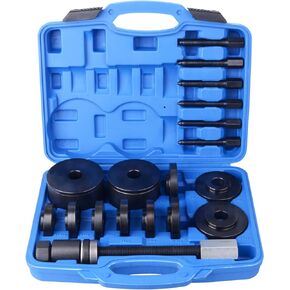 19pcs Front Wheel Drive Bearing Removal Installation Service Tool Kit FWD Bearing Install Master Set Wheel Bearing Removal Kit