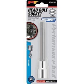 Performance Tool W83182 1/2 Drive #10 Polydrive Head Bolt Socket Bit Compatible With VW, Audi