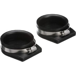 Seachoice Exhaust Guard Covers, Fits 3 in. OD Pipe, Black Rubber with Stainless Steel Hose Clamp