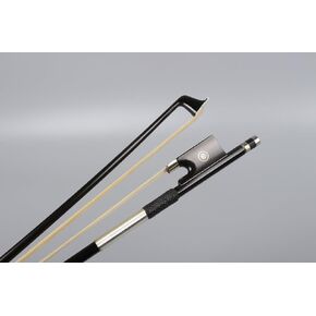 Yinfente 4/4 Violin Bow Carbon Fiber Ebony frog nice Inlay Full size Well Balanced Natural Horse Hair Violin parts (4/4) (4/4)