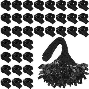 200 Pack Plastic Whistles Black Whistles Coach Whistles with Lanyard Bulk Loud Crisp Sound Whistle for Referees Coaches Training Sports Whistles Party Black Whistles for Adults Kids in Saudi Arabia