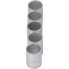 Air Conditioning Hose Connector Cover 20 Pcs Air Conditioning Joint Cover Aluminum AC Hose Tube Connector Cover Pipe Fitting (1/2in)