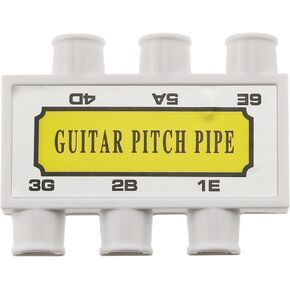 E-outstanding 1Pc Guitar Pitch Pipe 6 Tones six Metal Reeds with ABS Shell for Acoustic Electric Guitar