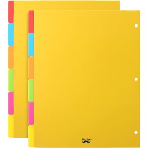 Mr. Pen- Binder Dividers, 6 Tab Dividers, Pack of 2 Sets (12 Dividers Total), Dividers, Dividers for 3 Ring Binder, Binder Dividers with Tabs, Tab Dividers, Binder Tabs, 3 Ring Binder Dividers
