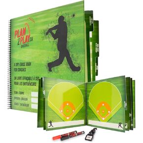 كتاب المسح الجاف للبيسبول للمدربين، لوح التدريب على المسح الجاف، أفضل هدايا لمدرب البيسبول، لوح مشبك البيسبول للمدرب in Kuwait