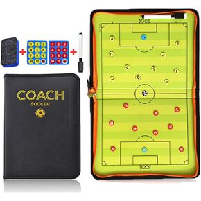 Soccer Coaching Tactical Board, Portable Magnetic Football Coach Blackboard Futsal Tactics Strategy Board - Sport Gift Training Assistant Equipment KIt with Player Markers, Pen and Eraser in Kuwait