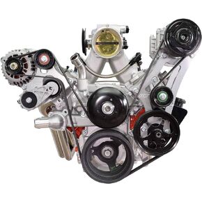 ICT Billet LS Swap A/C Compressor and Power Steering Bracket Compatible with 1996 1997 1998 Vortec Chevy Silverado Tahoe Suburban LS1 LS3 LQ4 LQ9 4.8L 5.3L 6.0L 6.2L 551127-3