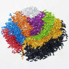 160Pcs Alloy Bicycles Brake Cable Caps End Tips Shifter Crimp Ferrules Caps for Road Mountain Bikes, 20pcs Each Color of Red Black Gold Silver Green Blue Purple Orange