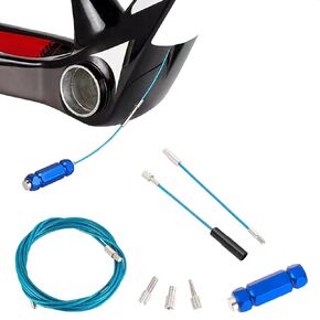 Bike Internal Cable Routing Tool Kit - Install Guide for 4-5.5mm Cable Housing and Inner Wire, Hydraulic Hose, and DI2 E-Tube - For Mountain, Road Bicycle, and MTB Frames