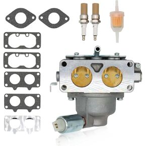 796997 Carburetor with Gasket Kit Replacement for V-Twin Models 40G777 40H777 44M777 44P777 44S677# 796997 796227 796258 Carb Lawn Tractors Engines Motors