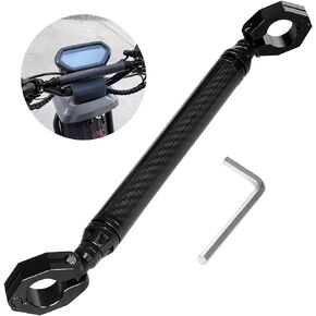 Motorcycle Handlebars Aluminum Alloy Motorcycle Cross Bar 22mm Adjustable Strength Levers Balance Handlebar Crossbar- Black