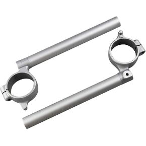 Mallofusa Motorcycle Clip On Handlebars Fork Tube Replacement Compatible for SUZUKI GSXR 600/750 K6 2006 2007 2008 2009 2010 Silver 1 Pair