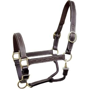 Derby Originals Fancy Stitch Padded Adjustable Leather Halter Opulence Series Liverpool