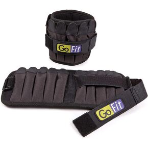 Padded, Adjustable Ankle Weight Set – Comfortable GoFit Training and Rehabilitation Gear