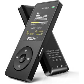 RUIZU MP3 Player with Bluetooth 5.3, 8GB Portable Music Player for Kids, Digital Audio Players with FM Radio, Voice Recorder, Shuffle, Video Playback, 80 Hours Playback, Support 128GB Micro SD Card