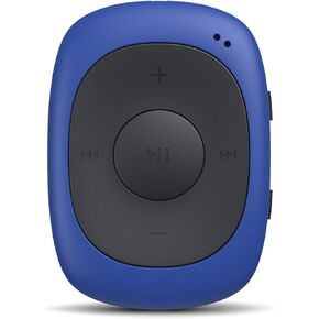 AGPTEK G02 8GB Clip MP3 Player with FM Shuffle, Portable Music Player with Sweatproof Silicone Case for Sports, Blue
