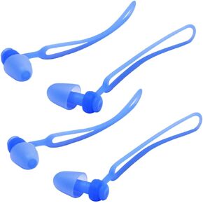 2 Pair Silicon Ear Plugs Silicone Swimming Earplug Diving Earplugs Earplug Cord Silicone Earplug Kids Ear Buds Earplugs with Hanging Rope Swimming Ear Plugs Tab Child Lanyard
