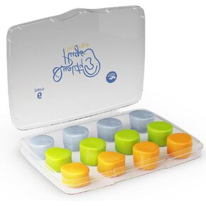 Quality Silicone Ear Plugs 6 Pair - Swimming Moldable Earplugs Women, Kids - Water Ear Plugs Prevent Swimmers Ear - Wax Ear Plugs for Swimming Great for Pool, Surfing, Bathing, Water Skiing Diving