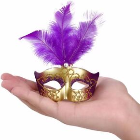 Mini Masks for Mardi Gras Decoration Party Decoration Mini Decorative Masks for Table Decor