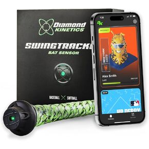 SwingTracker Bat Sensor and Swing Analyzer for Baseball and Softball with Included Membership, Ideal for Youth, Teens, Teams, and Coaches