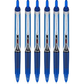 6 PENS: Pilot Precise V5 Retractable Blue Pens, Single Pen (26063) by Pilot