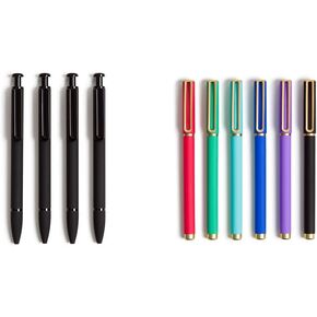 U Brands Soft Touch Midnight Monterey Ballpoint Pens, 1 mm, 4 Count