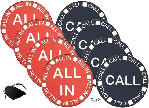 Cyber-Deals الكثير من (4) أزرار رقاقة سيراميك ذات لمسة نهائية غير لامعة على الوجهين/Call Texas Hold'em Poker مزدوجة الجوانب مع حقيبة in Saudi Arabia