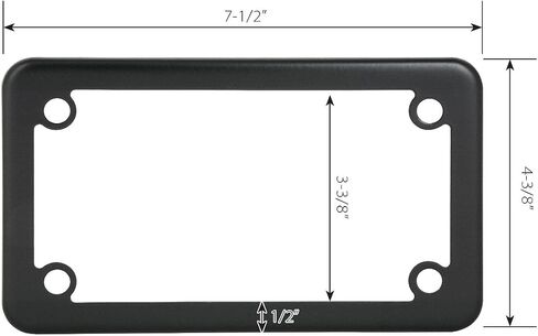Grand General 60391 Chrome Plain Motorcycle License Plate Frame in Saudi Arabia