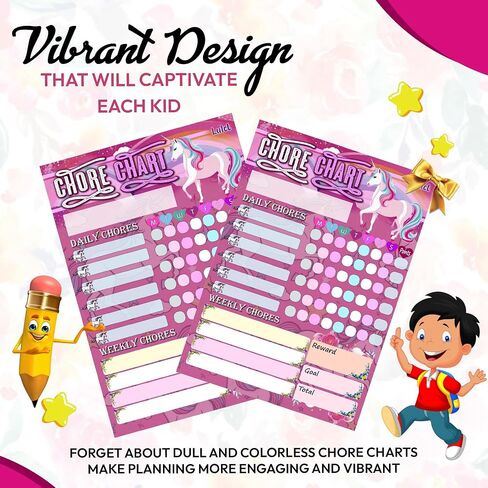 Lulet Magical Chore Chart for Kids, Chore Chart for Kids Sticks to Any Surface, Kids Chore Chart for Kids, Astronaut Chore Chart, Blue Chore Chart, Boy Chore Chart, Reward Chart for Kid,Marker in Saudi Arabia