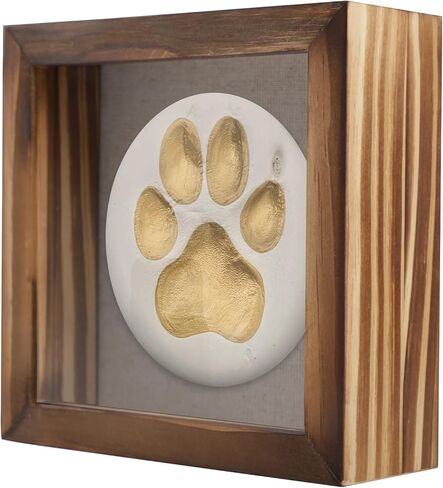 5x5 Small Shadow Box Frame Display Case, Grade A Natural Pine Wood HD Glass Front Soft Linen Back, Display Case Shadow Box for Wall and Tabletop-Carbonized Black in Kuwait