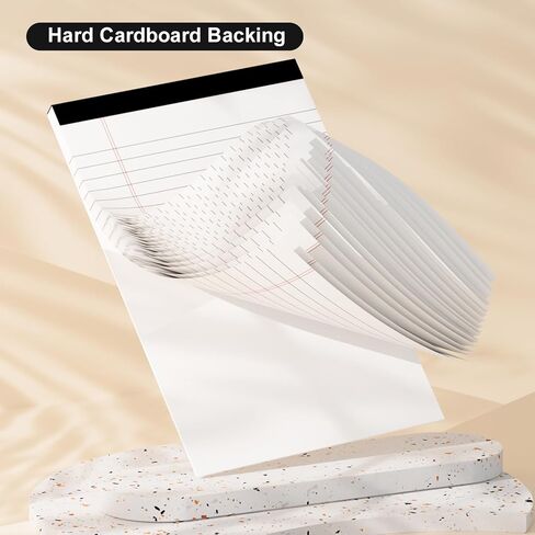 Small Notepad 5 x 8 Legal Pads 5 x 8 inches 30 Sheets per Pad, 6 Packs of Bright White Paper Note Pads, College Ruled Writing Pads with Hard Backboard - 20lb Paper in Saudi Arabia