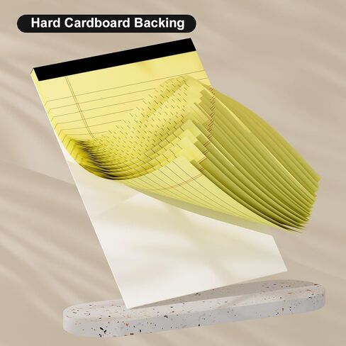 Small Notepad 5 x 8 Legal Pads 5 x 8 inches 30 Sheets per Pad, 6 Packs of Bright White Paper Note Pads, College Ruled Writing Pads with Hard Backboard - 20lb Paper in Saudi Arabia