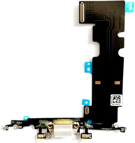 USB Charging Flex Cable for iPhone 8 Plus Charger Connector Headphone Dock Jack Plug Port (Black) in Saudi Arabia