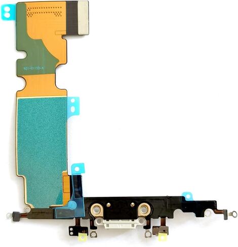 USB Charging Flex Cable for iPhone 8 Plus Charger Connector Headphone Dock Jack Plug Port (Black) in Saudi Arabia