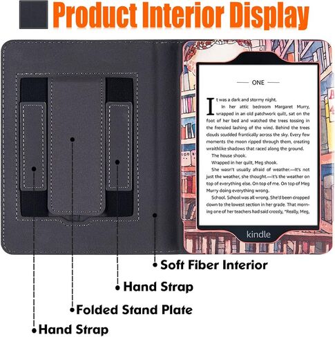 Case for Older 6" Kindle Paperwhite 5th/6th/7th/10th Generation (2012-2018 Release) | Built-in Stand & Hand Strap | with Sleep/Wake | Lightweight PU Leather Sleeve Cover (Vast Starry Sky) in Kuwait