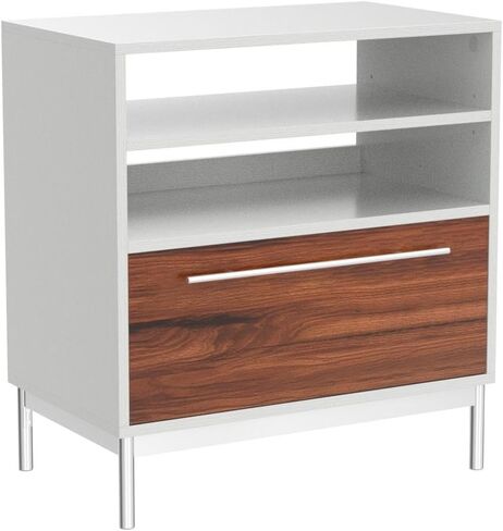 Sauder Vista Key Lateral File Ped, L: 30.00" x H: 18.54" x W: 30.08", Pearl White in Saudi Arabia