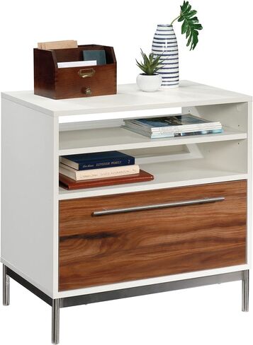 Sauder Vista Key Lateral File Ped, L: 30.00" x H: 18.54" x W: 30.08", Pearl White in Saudi Arabia