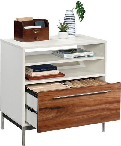 Sauder Vista Key Lateral File Ped, L: 30.00" x H: 18.54" x W: 30.08", Pearl White in Saudi Arabia