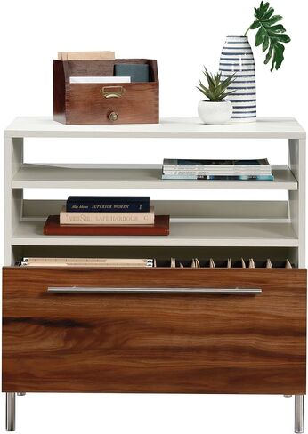 Sauder Vista Key Lateral File Ped, L: 30.00" x H: 18.54" x W: 30.08", Pearl White in Saudi Arabia