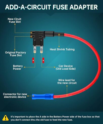ELECTOP 20 Pack 12V Car Add-a-Circuit Fuse Tap Mini Fuse Adapter Kit, Mini Fuse Taps Automotive ATM APM Fuse Holder Connector with 5A/10A/15A Blade Fuses and Cable Ties for Cars Trucks Boats in Saudi Arabia