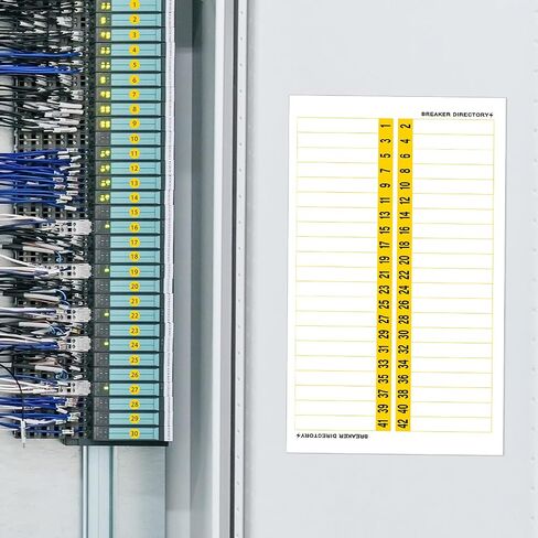 Breaker Panel Labels Electrical Electric Box Sticker Number Breaker Panel Labels Electrical Sticker Number Directory Load Center Adhesive Waterproof Reusable in Saudi Arabia