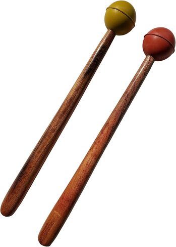 مطرقة الشوكة الرنانة 1 قطعة | خشب الورد الهندي الشمالي المصقول يدويًا | ضبط فروك المنشط | مطرقة بمقبض طويل 22 سم in Kuwait