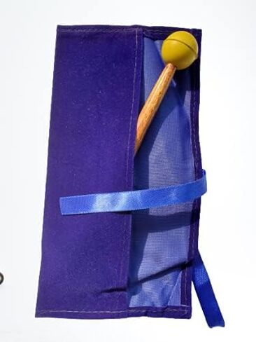 مطرقة الشوكة الرنانة 1 قطعة | خشب الورد الهندي الشمالي المصقول يدويًا | ضبط فروك المنشط | مطرقة بمقبض طويل 22 سم in Kuwait