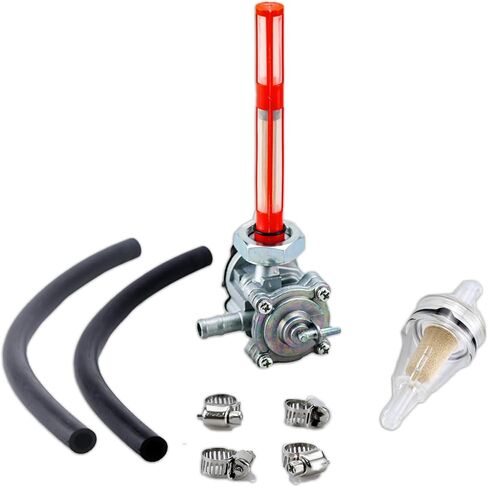 MOTO1988 Fuel Valve Switch Petcock and Gas Oil Fuel Filter fit for Honda VTX 1300 C R S T 2004-2009 16950-MEM-674 in Saudi Arabia