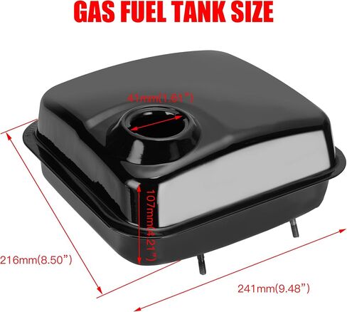GREHUA ترقية خزان الوقود الغاز مع مقياس مستوى الوقود للمفترس 212cc 196cc 6.5hp GX160 GX200 Baja Warrior MB165 MB200 Coleman CT200U BT200X KT196 Hammerhead 80T Go Kart Engine أجزاء الدراجة الصغيرة باللون الأسود in Kuwait