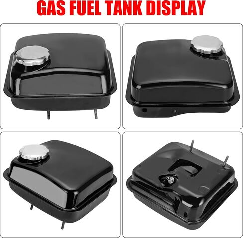 GREHUA ترقية خزان الوقود الغاز مع مقياس مستوى الوقود للمفترس 212cc 196cc 6.5hp GX160 GX200 Baja Warrior MB165 MB200 Coleman CT200U BT200X KT196 Hammerhead 80T Go Kart Engine أجزاء الدراجة الصغيرة باللون الأسود in Kuwait