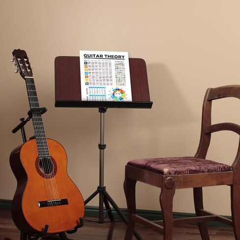 ملصق مخطط أوتار الجيتار للمبتدئين، 8.78 × 12.4 بوصة مخطط وتر الجيتار الرقائقي، ملصق دائرة الأخماس، مخطط نظرية الجيتار، مخطط مقياس أوتار الجيتار، هدية للمبتدئين in Kuwait