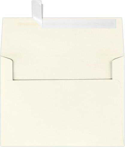 مظاريف دعوة LUXPaper A7 | قشر واضغط | 5 1/4 بوصة × 7 1/4 بوصة | الكتان الطبيعي | 80 رطل. نص | 50 الكمية in Saudi Arabia